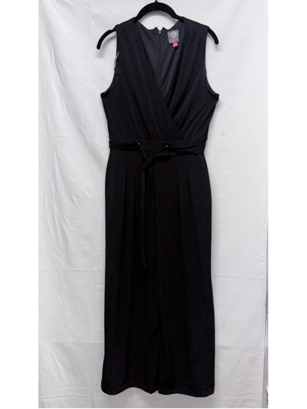 Women's Vince Camuto Black Sleeveless Jumpsuit Size PL